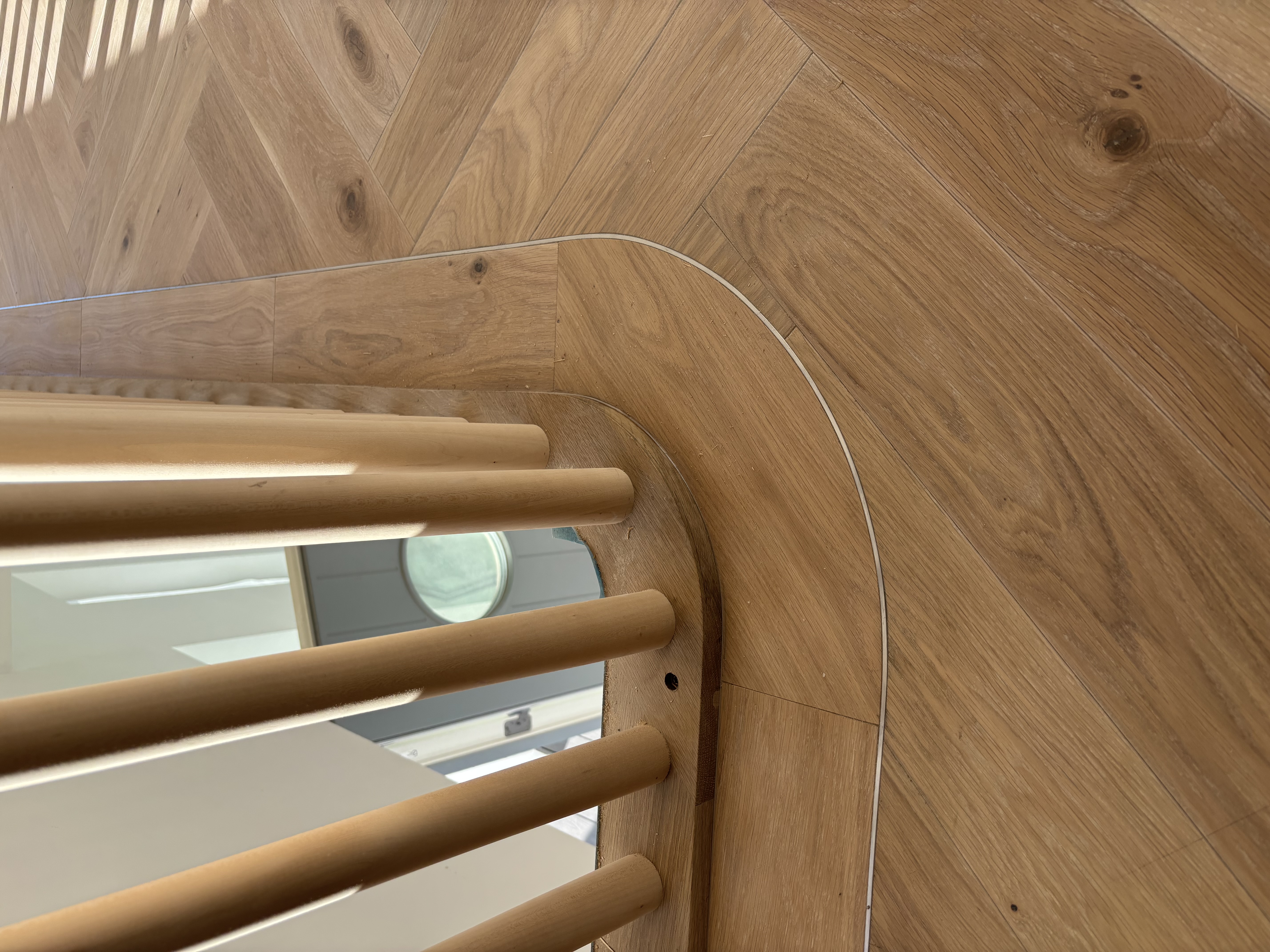 Curved Flooring - Custom Craftsmanship project in Cork